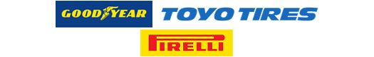 GOODYEAR, TOYOTIRES, PIRELLI